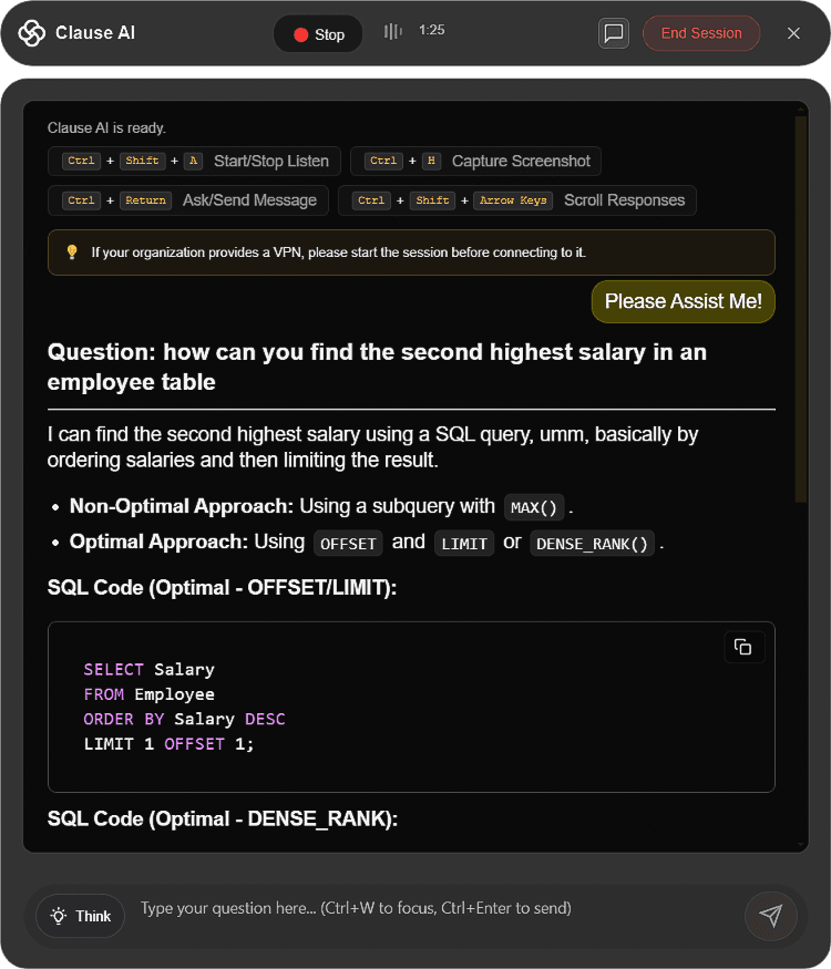 Clause AI Interface